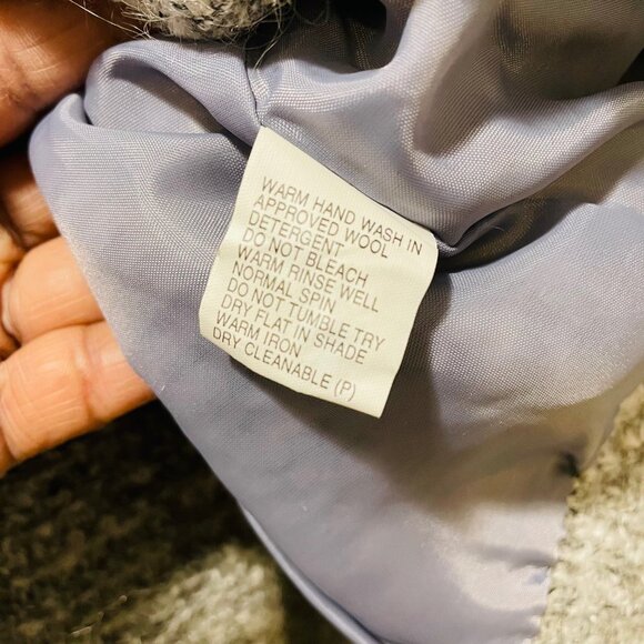 Vtg Goemetric Print Mohair Button Cardigan Women’s  Size M Grandmacore Cabincore - Picture 6 of 6